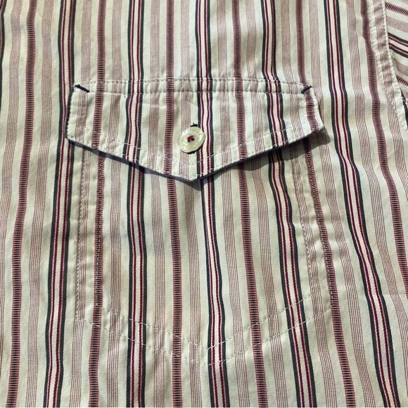 Tommy Bahama 100% Cotton Long Sleeve Striped Button Down Men's Size Large - Picture 6 of 15